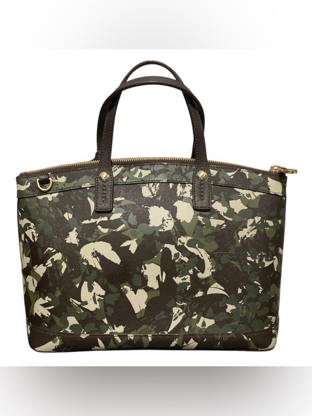 Henri Bendel Custom Patch Camo Satchel - Picture 8 of 14
